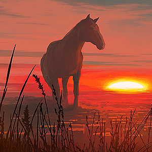 Red Horse by Alex Andreev
